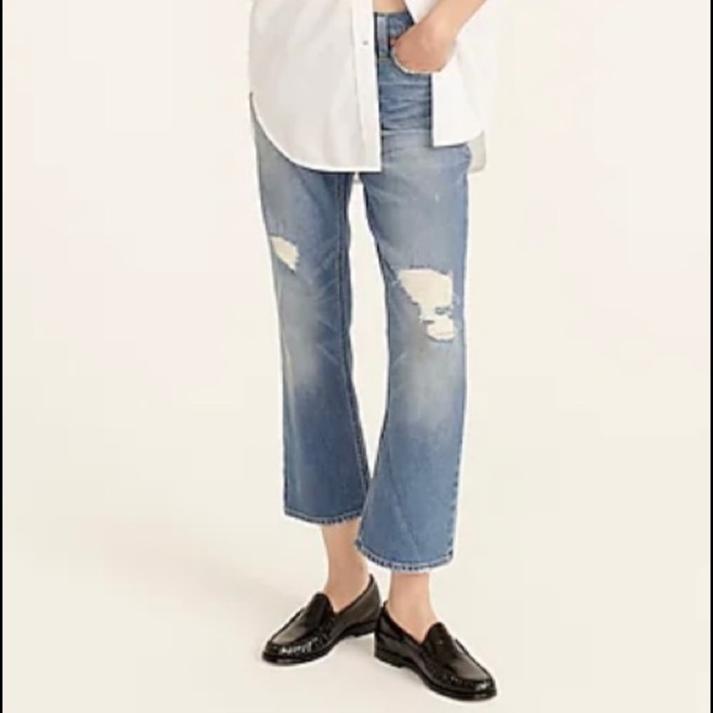 JCrew Demi--boot crop jean
